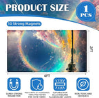 Fluorescent Light Covers - Classroom Covers for Ceiling Lights, 1 PCS 4 x 2 Feet Magnetic Light Filters, Classroom, Office Decor (Auspiciousness Clouds)