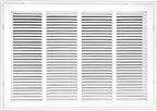 Venti Air 24" X 18" Steel Return Air Filter Grille - Removable Face/Door for 1 inch Filters - HVAC Duct Cover Grill (2-3 Business Day Delivery) [Outer Dimension: 26.5"W X 20.5" H]