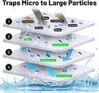 hygger 3/4'' Thick Aquarium Filter Floss 12"x 68" Poly Fiber Fish Tank Filter Media Water Polishing Filter Pad for Sump Canister Hang On Back Filter Cut to Size
