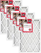 True Blue 15x20x1 MERV 11 Allergen Air Filter (4-Pack) | Electrostatic Pleated HVAC Furnace Air Filter | Replacement Filter for Home Use | Made in USA