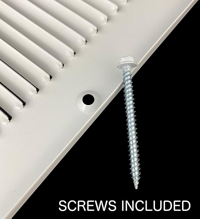 Fits 24x20 Duct Opening | Steel Return Air Grille by Handua | Vent Cover Grill for Sidewall and Ceiling | White | HVAC Cold Air Intake Grille | Outer Dimensions: 25.75"W X 21.75"