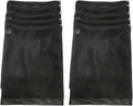 10 Pcs 12.2" x 15.9" Filter Media Bags, Extra Large Fish Tank Media Mesh Filters Bags for Activated Carbon, Ceramic Rings, Aquarium Mesh Reusable Bags with Zipper, Black.
