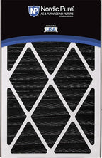 Nordic Pure Air Bear Cub 16x25x3 (Actual Size: 15 13/16 x 24 5/16 x 3) Replacement Carbon Odor Reduction Merv 8 Air Filters 3 Pack