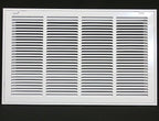 HVAC Premium 24 x 14 Duct Opening Steel Return Air Filter Grille, for 1-inch Filter, Removable Door, Flat Stamped HVAC Vent Cover Grille, Outer Dimensions 26.5 x 16.5