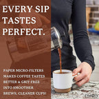 ESPRO 100 Count Coffee Paper Filters - for ESPRO Coffee French Press, P3/P5/P6/P7, 32 Ounce