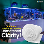 Aquatic Experts Aquarium Filter Floss for Fish Tank Filters - FilterFirst Aquarium Filter Pad - Media Roll for Crystal Clear Water, 12" x 12' x ½ to ¾ Thick