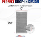 10x20x1 Electrostatic Air Filter, MERV 8, Washable, Reusable Furnace AC/HVAC Filter, Energy Saving, Easy to Clean, Long-Lasting by LifeSupplyUSA