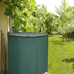Goplus 100 Gallon Collapsible Rain Barrel, Portable Rain Barrels to Collect Rainwater from Gutter, Rainwater Collection System, Water Storage Tank Catcher Container with Filter Spigot Overflow Kit