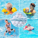 3.1 lbs Pool Filter Balls for Sand Filter, Eco-Friendly Reusable Pool Fiber Filter Balls Replace Pool Filter Sand, Pool Filter Media Balls for Swimming Pool (Equals 100 lbs Pool Filter Sand)