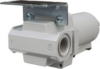 PneumaticPlus SAF400-N04B-MEP Compressed Air Particulate Filter 1/2" NPT, 10 Micron - Metal Bowl w/Manual Drain, Bracket