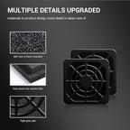 40mm Fan Filter Dustproof Cover, 2 Pack Dust Filter PC Case Fan Grill ABS Protective Dust Guard Mesh Cover for DIY Computer Case Fans, Effective Dustproof Protection (40 * 40mm)