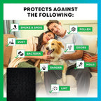 Filterbuy Activated Carbon Pre-Cut Filter HRF-A200 Replacement for Honeywell Air Purifier (4-Pack, Made in USA)