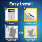 Filtrete 14x24x1 Air Filter, MERV 11, MPR 1000, Allergen Defense, 3-Month AC and Furnace Filter, Easy on Air Flow, 6 HVAC Filters (Actual Size 13.81x23.81x0.81 in)