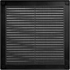 Vent Systems 8" x 8" Inch (Opening Dimensions) - Pack of 50 - Plastic Black Soffit Vent Cover - Flat Square Air Vent Grille - Air Vent Deflector - HVAC 10" x 10" Inch (Overall Dimensions)