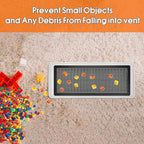Floor Register Vent Cover, 4"x12" Magnetic Air Vent Screen Mesh Covers for Home Floor/Wall/Ceiling Registers Air Vent Filters, Black (4 Packs)