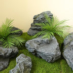 Outdoor Fake Rock Cover Realistic Lightweight Fiberglass Artificial Landscape Boulder Enclosure Protection Dome for Well Pump Septic Tank Electrical Boxes R (I)