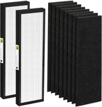 FLT4825 HEPA Filter B Replacement Compatible with G-guardian Air Purifier Models AC4825 AC4300 AC4800 AC4850PT AC4900CA AC4820 AP2200CA with 8 Activated Carbon Pre-Filters