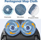 21-Pack X10 Pro Omni Replacement Accessories Kit Compatible with Eufy X10 Pro Omni Robot Vacuum Cleaner Includes Main Brushes, Filters, Dust Bags, Mop Pads, Side Brushes, Cleaning Tools