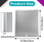 4 Pcs S99010430-002 Range Hood Filters Compatible with Broan-Nutone HPF30 Aluminum Mesh Grease Filter, Replaces 99010430-002, 4512880, 15.75''x13.78''x0.36''