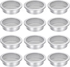 2-Inch Round Open Screen Vent, Mill Finish, 12 Pack