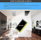 20" X 24" Steel Return Air Filter Grille for 1" Filter - Easy Plastic Tabs for Removable Face/Door - HVAC DUCT COVER - Flat Stamped Face -White [Outer Dimensions: 21.75w X 25.75h]