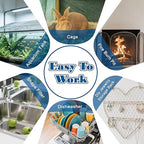 6 Pcs Stainless Steel Wire Mesh Sheet 20 Mesh Air Vent Fine Meshs 1mm Hole Woven Meshes Screen Metal Rodent Meshs Filter Panels for Vent Window Screen Meshes Cage Filter (21 X 15cm)