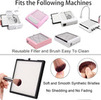 Nail Dust Collector Filters 2 Pack Nail Dust Suction Collector Replacement Filter for Electric Nail Dust Collector Machine Nail Salon Dust Extractor