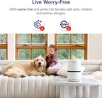 LEVOIT Air Purifier for Home, AHAM Verifide, High-Efficiency Filter for Smoke, Dust, Pollen, and Odors in Bedroom, Office, or Nursery, Optional Night Light, Quiet Operation, LV-H132, White