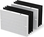 AP-1512HH Air Purifier Replacement Filter Set for Coway Airmega AP-1512HH and and Airmega 200M air Purifier, 2 HEPA and 6 Carbon Filters, Compared to Part #3304899