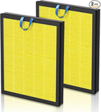 Vital 200S Pet Care Replacement Filter for LEVOIT Vital 200S and Vital 200S-P Air Purifier, HEPA and Activated Carbon Filter, Vital 200S-RF-PA, 2 Pack, Yellow