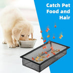 Floor Vent Screen Net 2''x12'', Air Vent Filter Mesh for Home Floor, Floor Register Cover Traps Catches Coin, Toys, Pet Food and Hair, Keeps Duct Cleaning - with Spreader Frame 4 Pack