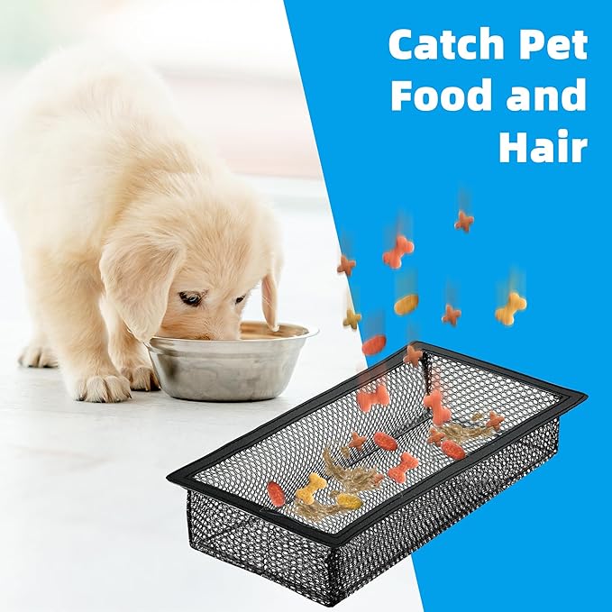 Floor Vent Screen Net, Vent Cover Mesh 6''x10'' for Home Floor and RV Accessory, Air Vent Filter Catches Toys Snacks Pet Food and Pet Hair, Keeps Duct Cleaning - with Spreader Bar 4 Pack