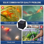 Eagles Eco-Aquarium Water Trough Purifier Cube, Activated Carbon Filter Media with Shell Honeycomb Charcoal Cube for Fish Tank, Horse Troughs, Ponds, Livestock Tanks, Water Tan (1pc)