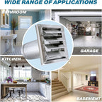 (5 Inch) Wall Vent Cover with Metal Mesh Screen,Exterior Hood Vent for House,Extended air Pipe.
