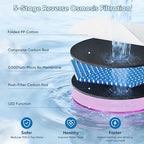 Water Filter Countertop Reverse Osmosis System 5-in-1 Countertop Water Filtration, 4:1 Pure to Drain, No Installation Required Portable Water Purifier