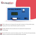 LiquaGen - Light Commercial Grade RO/DI Water Filter System | Reverse Osmosis and Deionization RO/DI | Booster Pump with TDS Meter | 20 Gallon Tank - 400GPD