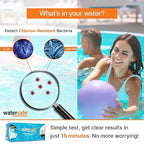 Pool and Spa Rapid Bacteria Test by Watersafe, Detects Down to 1 Bacteria/μL in 15 Minutes, Including E. coli and Salmonella. 20 Tests.