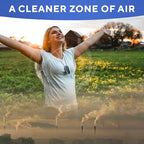 AirTamer A310PMB Personal Rechargeable and Portable Air Purifier Negative Ion Generator, Proven Performance, Black with Leather Travel Case
