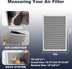 16x25x1 Reusable Air Filter, Electrostatic, Washable Lasts a Lifetime, Breathe Fresher Air in Home and Office HVAC AC Furnace Systems, Merv 8 (Actual Size: 15.5x24.65x0.82 Inch)
