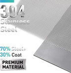 304 Stainless Steel Mesh Window Screen Roll,35IN x 16FT Silver Metal Window Screen Replacement,Window Screen Mesh for Window,Door,Patio,Pet,Vent,Filter,Porch,Cage and DIY Project (22 Mesh)