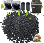 Odor Absorbing Filter Refills for Vitamix FoodCycler Filters, Replacement Activated Carbon for Vitamix Foodcycler Replacement Filters