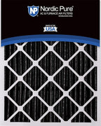 Nordic Pure 20x25x5 (Actual Size: 19 7/8 x 24 7/8 x 4 3/8) Honeywell Replacement Air Filters MERV 12 Plus Carbon 4 Pack