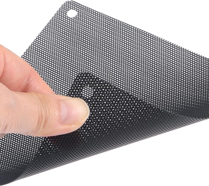 uxcell PC Dust Fan Screen with Screws for Cooling Dustproof Case Cover PVC 90mm 5pcs
