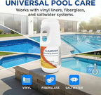 ClearView Chlorine Granules 2.2 Lbs for Swimming Pools, Pool Chlorine Shock Granular Sanitizer for Spas, Fast Dissolving Chlorinating Granules for Hot Tubs