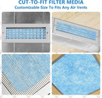Cut to Fit Air Filter Roll - MERV 8 Up to 50 Filters Cut to Size Air Filter Material Roll-12x90 Inch