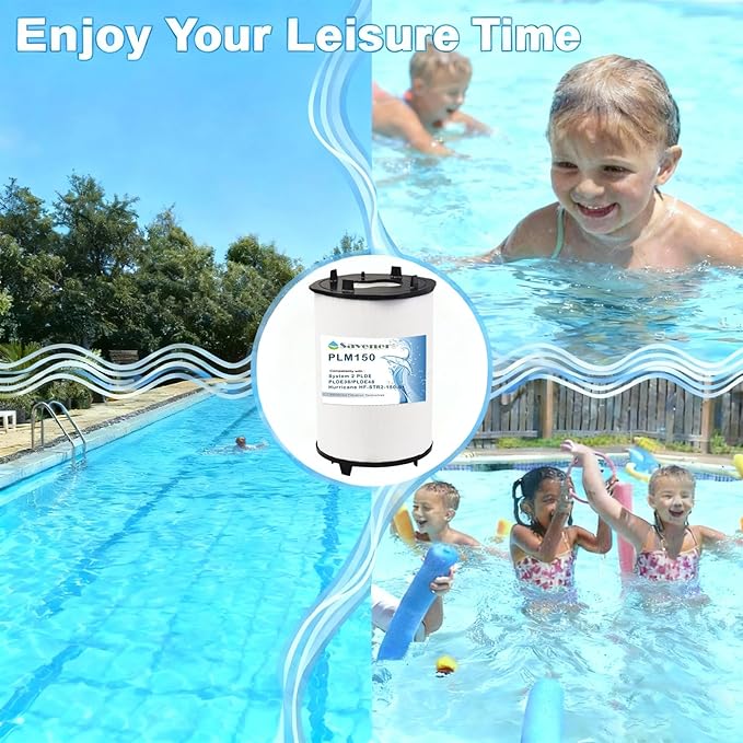 Savener® 27002-0150S Pool Filter Cartridges, Replaces Sta-Rite 27002-0150S Pool and Spa D.E. Filter, Compatible with Sta-Rite PLM150 and System 2 Modular Media, with Air Bleed Assembly, 150 Sq. Ft