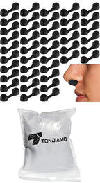 Tondiamo 100 Pieces Nose Plug Filter Disposable Nose Filter Sponge for Women Men Sunless Spray Tanning Outdoor Dust Construction Areas(Black)