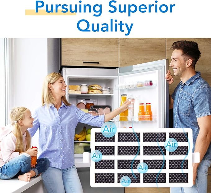 ICEPURE W10311524 Refrigerator Air Filter Replacement for Whirlpool AIR1, W10311524, 2319308, W10335147, 1876318, FreshFlow Air Filter, AP4538127, AH2580853, EA2580853, PS2580853, PACK of 4