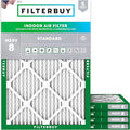 Filterbuy 18x21x1 Air Filter MERV 8 Essential Dust & Allergy Defense (5-Pack), Electrostatic Pleated HVAC AC Furnace Filters Replacement, Made in USA (Actual Size: 18.00 x 21.00 x 0.75)