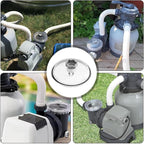 Pool Leaf Trap Cover Lid – Sand Filter Replacement Kit | Leaf Catcher Filtration Cap for Specific Model Pumps Repair Part Not Compatible with 14 or 16 Inch Equipment Pool Cleaning Accessory